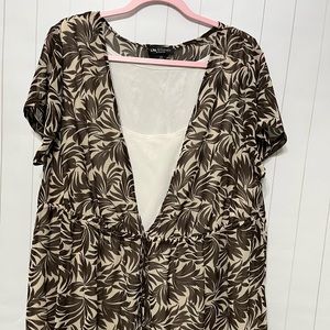 Print Women’s peplum top